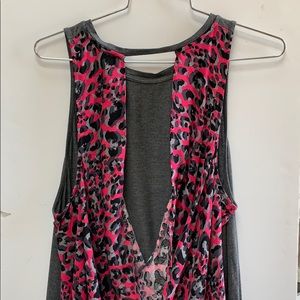 Juicy Couture size Large Gray Draped Back Top